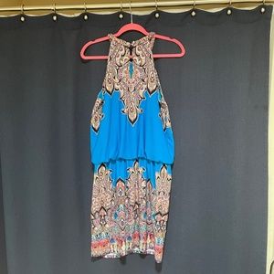 Bright blue and Colorful! Gorgeous Dress - Very Versatile!